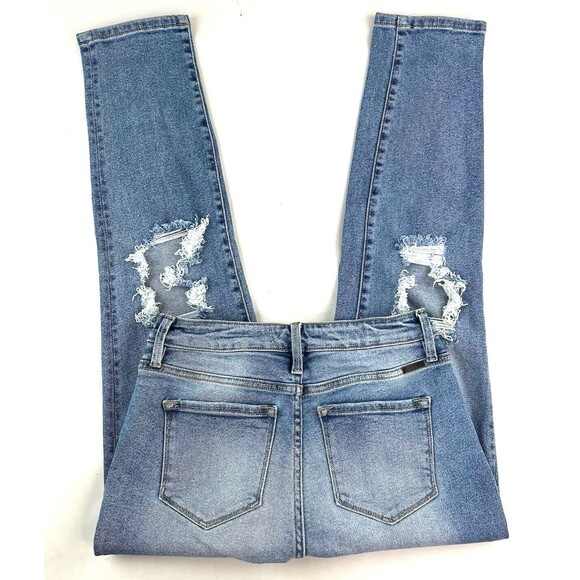 KanCan Estilo High Rise Distressed Tapered Jeans Sz 5/26 Style# KC8580M 26x27.5 - Picture 3 of 10